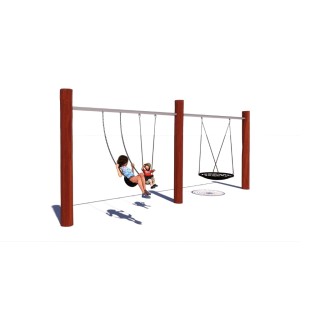 Rustik Two Bay Swing