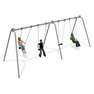 Junior Swing 2 Bay Stainless Steel
