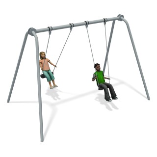 Junior Swing Stainless Steel (2 Flat Seats)