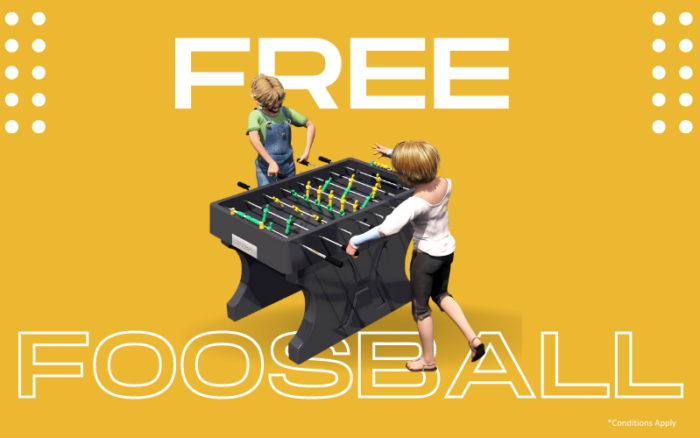 Free Foosball Table Offer